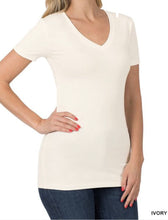 Load image into Gallery viewer, Simple, But Cute V Neck Shirt
