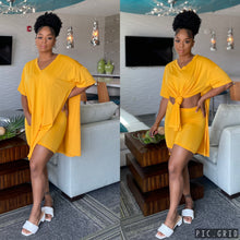 Load image into Gallery viewer, Susie V NECK &amp; BIKER SHORT SET
