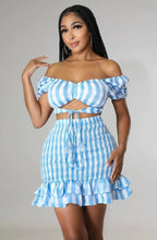 Load image into Gallery viewer, Rachel Crop Top &amp; Smocked Skirt Set
